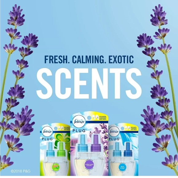 Febreze Plug In Air Freshener Fade Defy Plugs, Scented Oil Warmer, (Pack of 4) - Picture 7 of 7